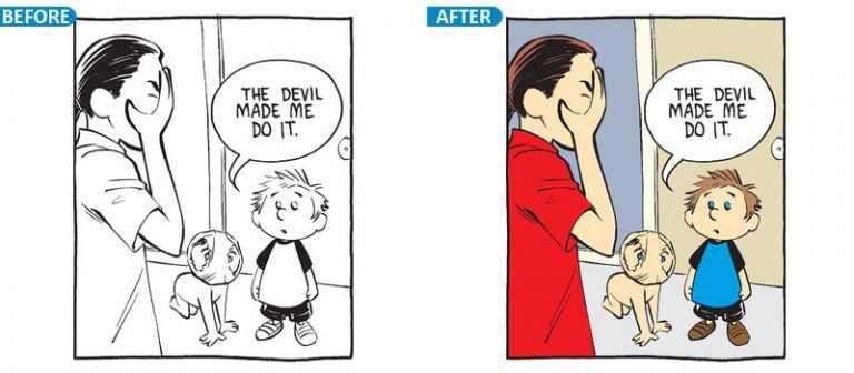 comics color in photoshop