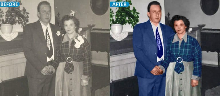old photo color restoration